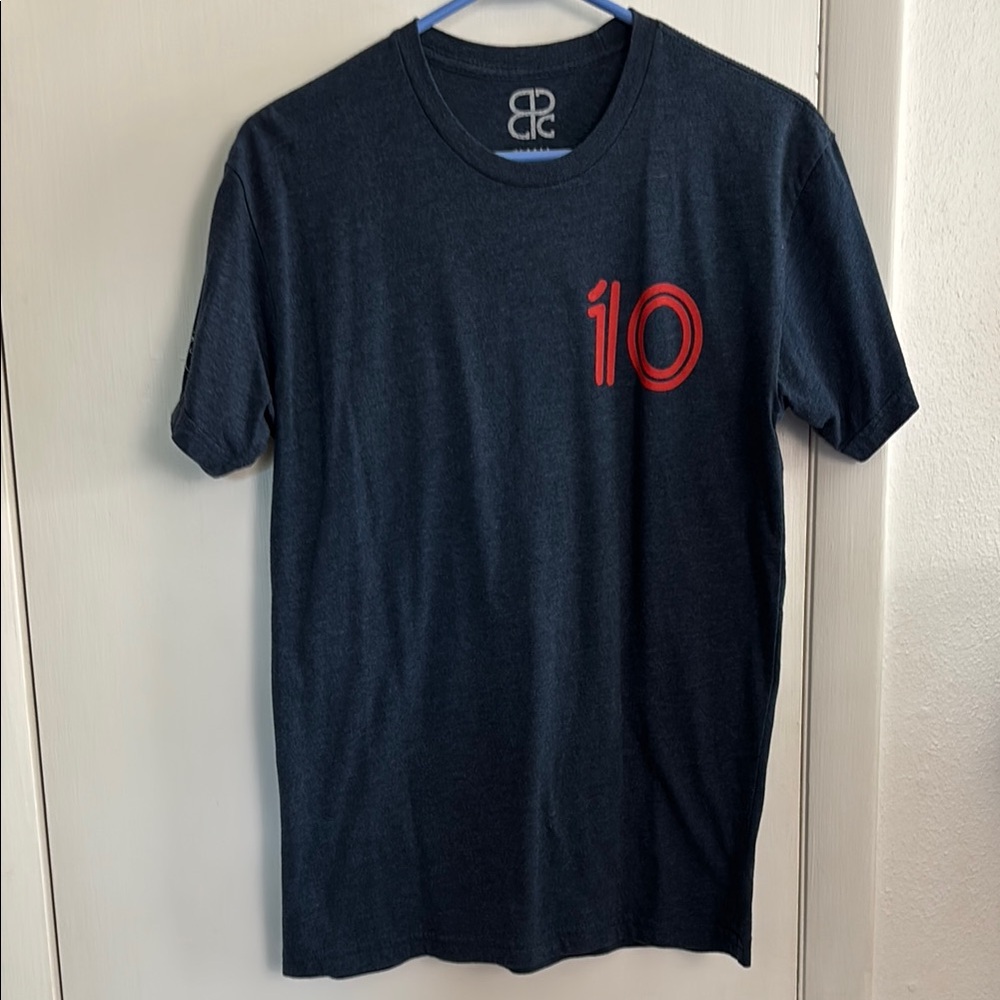 Men's Navy Heather T-Shirt  Red #10